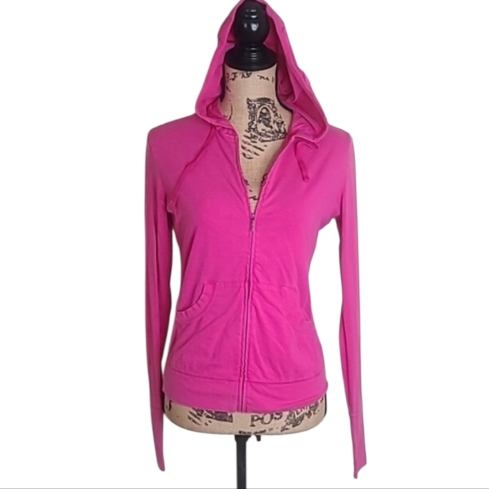Patagonia Full Zip  Pink Organic Cotton Tencel Hoodie